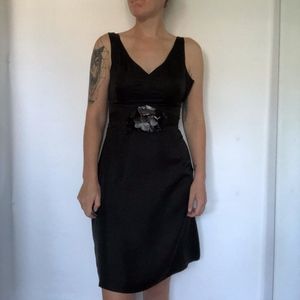 Banana Republic Black Silk Dress w/ Belt